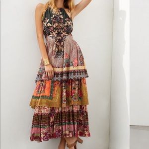 Tiered Halter Maxi Dress - Bhanuni by Jyoti